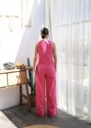 Keten Bluz Ve Pantolon İki̇li̇ Takim resmi